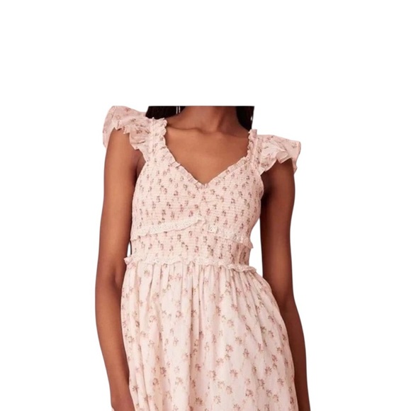 LoveShackFancy Sunshine Dress in Cherry Kisses - Picture 3 of 11